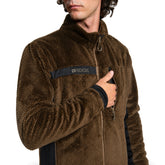 Felpa Uomo Rock Experience Blizzard Tech 2.0 Mock Neck Marrone Nero | NonSoloSport