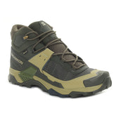 Scarpa da Trekking Uomo Salomon X Ultra 5 Mid Gtx Grigio Verde | NonSoloSport