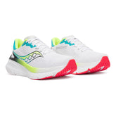 Scarpa da Running Uomo Saucony Guide 19 Bianco Verde Lime | NonSoloSport