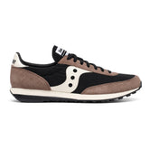 Sneakers Saucony Trainer 80 Nero Marrone Beige | NonSoloSport