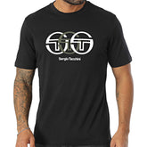 T-Shirt Uomo Sergio Tacchini Logo Tricolor Nero | NonSoloSport