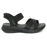 Sandalo Donna Skechers Slip ins Ultra Flex 3.0 Nero | NonSoloSport