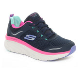 Skechers Dlux Walker Infinite Motion Donna Blu Rosa | NonSoloSport
