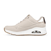 Sneakers Donna Skechers Uno - Shimmer Away Beige | NonSoloSport