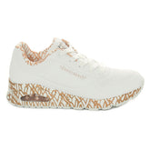 Sneakers Donna Skechers x JGoldcrown Loving Love Bianco Oro | NonSoloSport