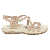 Sandalo Donna Skechers Reggae Slim Sun Array Beige | NonSoloSport
