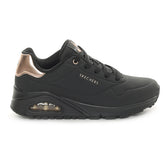 Skechers Uno Duraleather Donna Nero | NonSoloSport