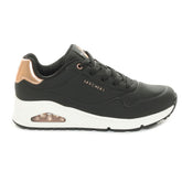 Skechers Uno Duraleather Donna Nero | NonSoloSport