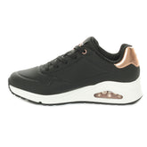 Sneakers Donna Skechers Uno Golden Air Nero Bianco | NonSoloSport