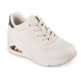 Sneakers Donna Skechers Uno Wedge Hi Steps Beige | NonSoloSport