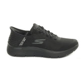 Sneakers Uomo Skechers Go Walk Flex Hands Up Slip-Ins Mesh Bungee Nero | NonSoloSport