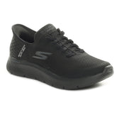 Sneakers Uomo Skechers Go Walk Flex Hands Up Slip-Ins Mesh Bungee Nero | NonSoloSport