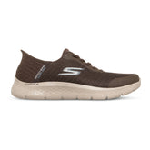 Sneakers Uomo Skechers Slip ins Go Walk Flex Marrone | NonSoloSport