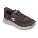 Sneakers Uomo Skechers Slip ins Go Walk Flex Marrone | NonSoloSport