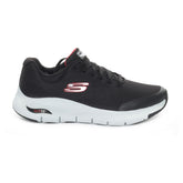 Skechers Arch Fit Uomo Nero Rosso | NonSoloSport