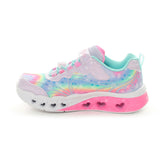 Sneakers Bambino Skechers Flutter Heart Lights-Groovy Lighted Bungee & Strap Multicolor | NonSoloSport