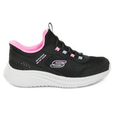 Scarpe da Training Bambino Skechers Slip-ins Bounder Pro Nero Rosa | NonSoloSport