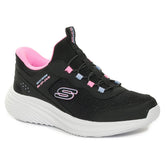 Scarpe da Training Bambino Skechers Slip-ins Bounder Pro Nero Rosa | NonSoloSport