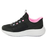 Scarpe da Training Bambino Skechers Slip-ins Bounder Pro Nero Rosa | NonSoloSport