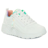 Sneakers Bambino Skechers UNO Lite Vivid Splash Bianco | NonSoloSport