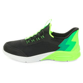 Sneakers Bambino Skechers Microspec Max Brisk Stripe Nero Lime | NonSoloSport