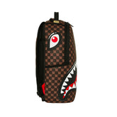 Zaino Sprayground Sharks In Paris Wtf Bubble Check Marrone | NonSoloSport