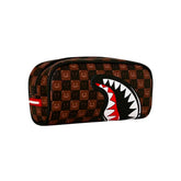 Astuccio Sprayground Sharks In Paris Wtf Bubble Check Marrone | NonSoloSport
