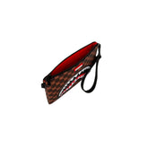Pochette Sprayground Sharks In Paris Wtf Bubble Check Crossover Marrone | NonSoloSport