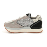 Sneakers Donna Sun68 Kelly Big Glitter Grigio Argento | NonSoloSport