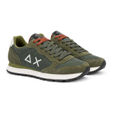 Sneakers Uomo Sun68 Tom Nylon Suede Verde Militare | NonSoloSport