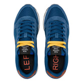 Sneakers Uomo Sun68 Tom Nylon Suede Blu | NonSoloSport