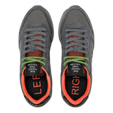 Sneakers Uomo Sun68 Tom Fluo Nylon Suede Grigio Scuro | NonSoloSport