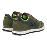 Sneakers Uomo Sun68 Tom Fluo Nylon Suede Verde Militare | NonSoloSport