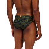 Costume Slip Uomo Sundek Camou Verde Militare | NonSoloSport