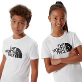 The North Face T-Shirt Easy Bambino Bianco Nero | NonSoloSport