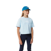 The North Face T-Shirt Crop Graphic Bambina Celeste | NonSoloSport