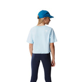 The North Face T-Shirt Crop Graphic Bambina Celeste | NonSoloSport