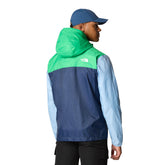 Giacca Uomo The North Face Windwall Full Zip Cappuccio Cyclone 3 Blu Verde | NonSoloSport