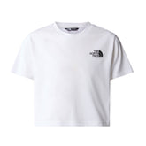 T-Shirt Bambino The North Face Crop Simple Dome Bianco | NonSoloSport