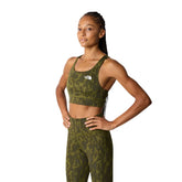 Top Donna The North Face Bra Flex Reversibile Verde Militare | NonSoloSport