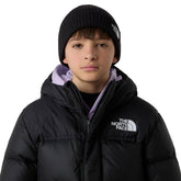 Berretto Bambino The North Face Logo Box Cuffed Nero | NonSoloSport