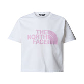 T-Shirt Bambina The North Face Easy Bianco Rosa | NonSoloSport