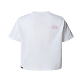 T-Shirt Bambina The North Face Easy Bianco Rosa | NonSoloSport