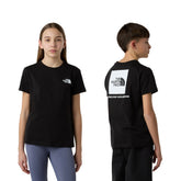 T-Shirt Bambino The North Face Teen Box Nero Bianco | NonSoloSport