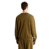 Felpa Uomo The North Face Essential Drew Peak Marrone Bianco | NonSoloSport