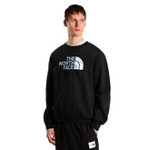 Felpa Uomo The North Face Essential Drew Peak Nero Bianco | NonSoloSport