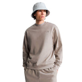 Felpa Uomo The North Face Terry Simple Dome Beige | NonSoloSport