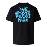 T-Shirt Uomo The North Face Drip Logo Nero Azzurro | NonSoloSport