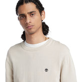 Timberland Maglione Girocollo Small Logo Uomo Beige | NonSoloSport