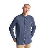 Camicia Uomo Timberland Botton Down Blu | NonSoloSport